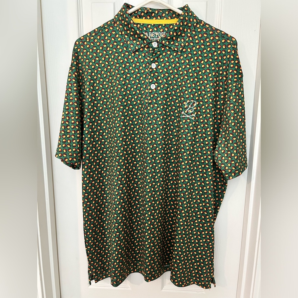 BARSTOOL GOLF GEORGIA PEACH PRINTED POLO - 2XL